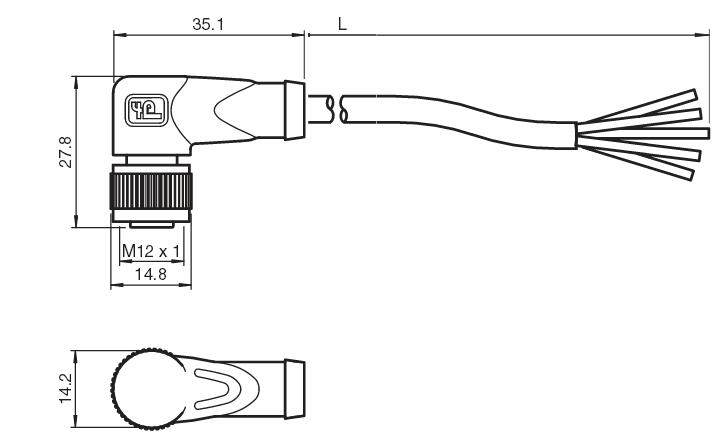 内螺纹连接器 V15-W-5M-PUR