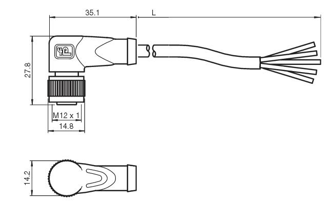 内螺纹连接器 V15-W-2M-PVC