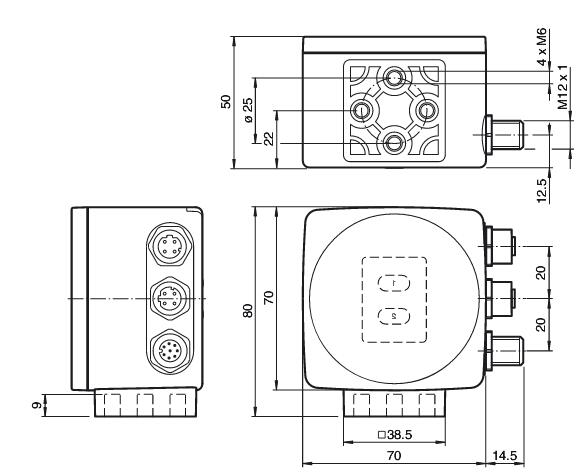 光学读码器 PCV100-F200-B17-V1D