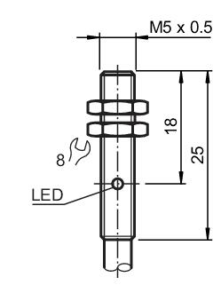 电感式传感器 NBB0，8-5GM25-E3