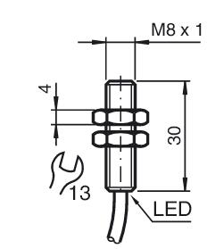 电感式传感器 NBB0，8-8GS30-E2-3M-Y217818