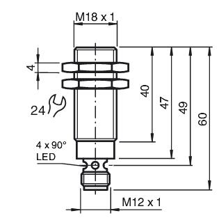 磁场传感器 MMB70-18GH50-E2-V1