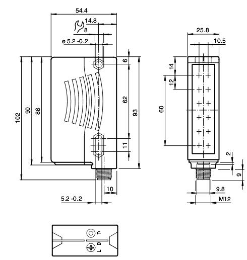 反射区域传感器 RLG28-55-4921/40a/73c/136