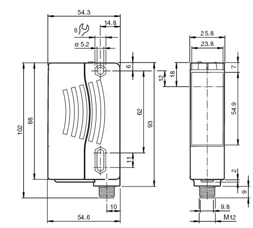 激光测距传感器 VDM28-8-L/73c/136
