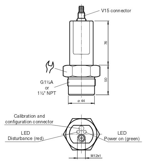 超声波液位测量仪 LUC4T-N5S-IU-V15