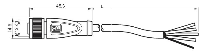 连接电缆 V1-G-5M-PUR-ABG