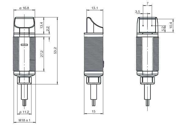 反射板型光电传感器 GLV18-55-S/115/120