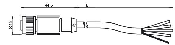 内螺纹连接器 V15-G-2M-PUR-CAN