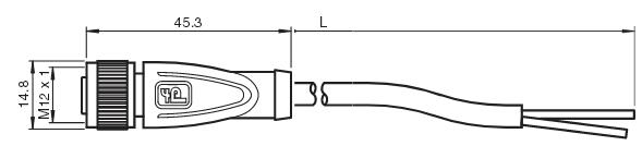 电缆连接器 V1-G-N-2M-PUR