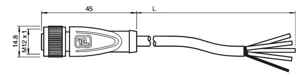 内螺纹连接器 V15-G-BK5M-PUR-O2/CAN