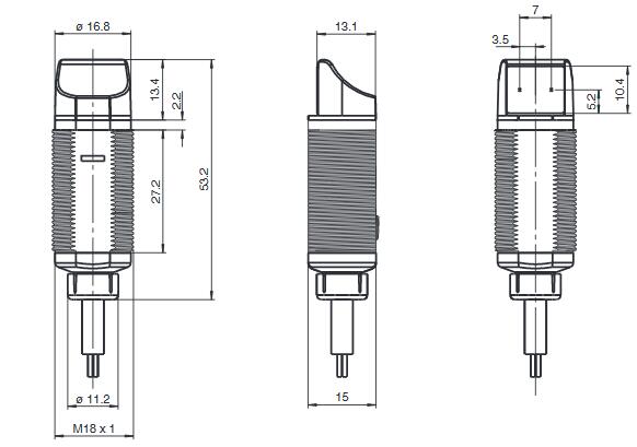 对射型光电传感器 GD18-S/GV18-S/25/102/115