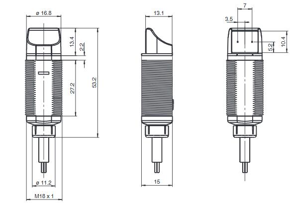 对射型光电传感器 GD18-S/GV18-S/59/102/115