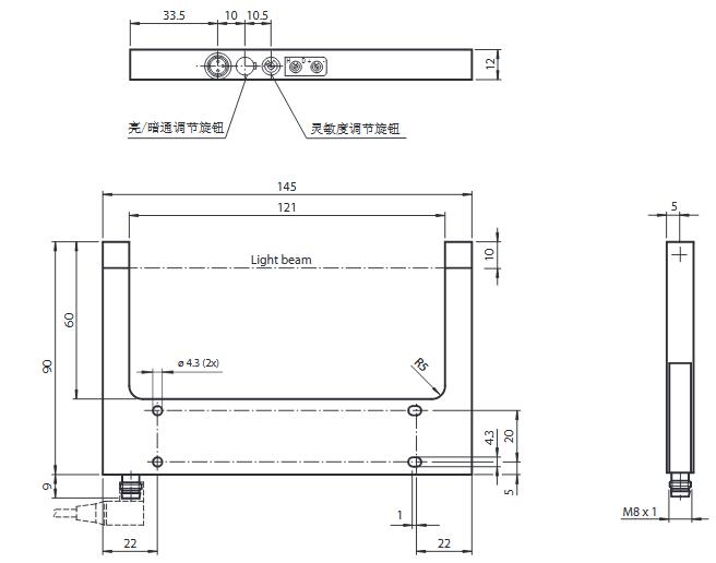 光电槽形传感器 GL121-IR/32/40a/98a 