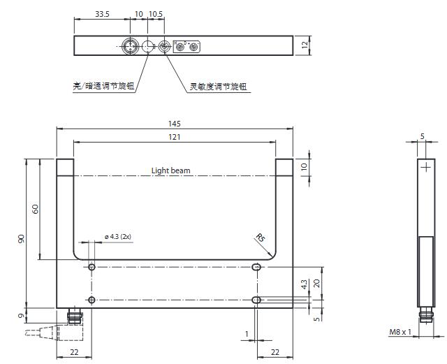 光电槽形传感器 GL121-RT/32/40a/98a