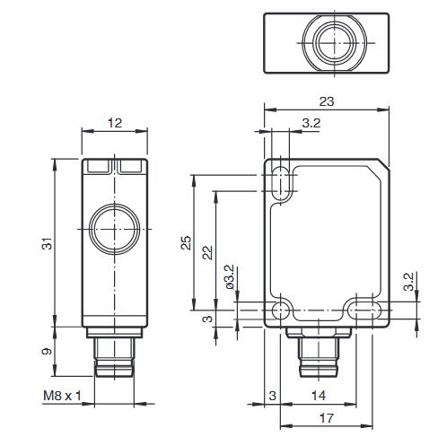 超声波传感器 UBR250-F77-E2-V31