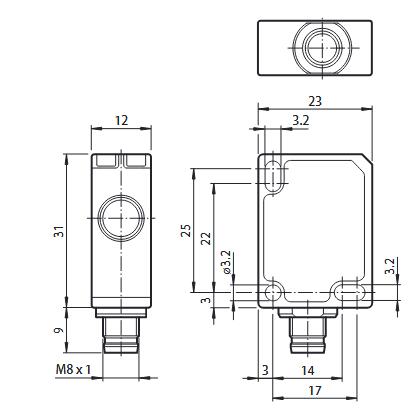 超声波传感器 UBR400-F77-E2-V31