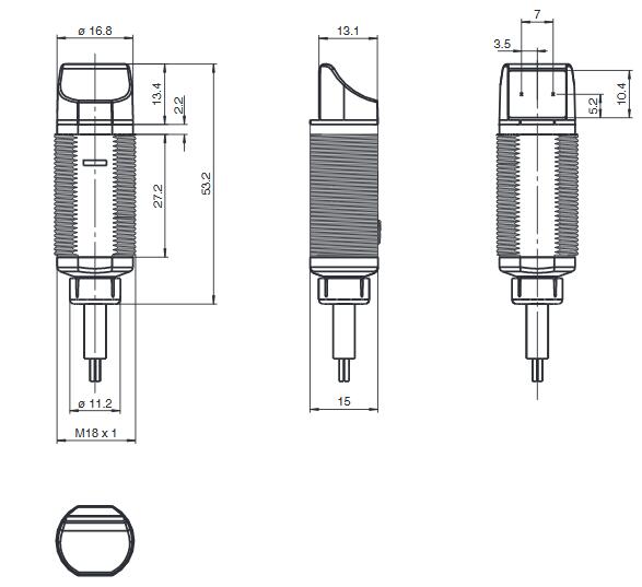 反射板型光电传感器 GLV18-6-S/115/120