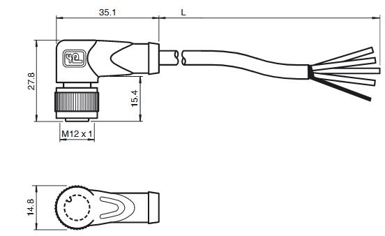 电缆连接器 V1-W-5M-PUR-ABG