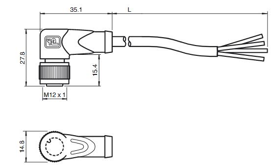 电缆连接器 V1-W-A2-10M-PVC