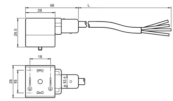 阀门连接器 VMA-2+P/A-10M-PUR