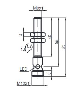 电感式传感器 NBB1，5-8GM40-E2-V1