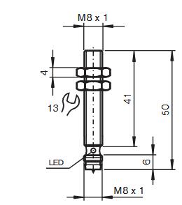 电感式传感器 NBB1，5-8GM40-E2-V3