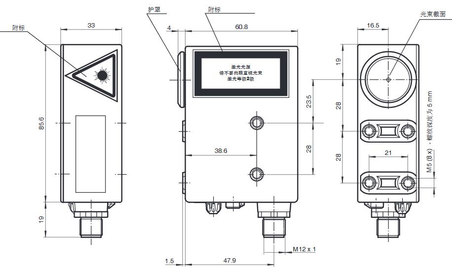 色标对比度传感器 DK10-LAS/76a/79b/110/124