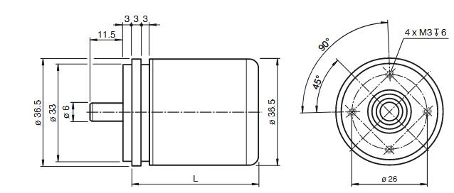 单圈绝对值编码器 ENA36IL-S***-SSI