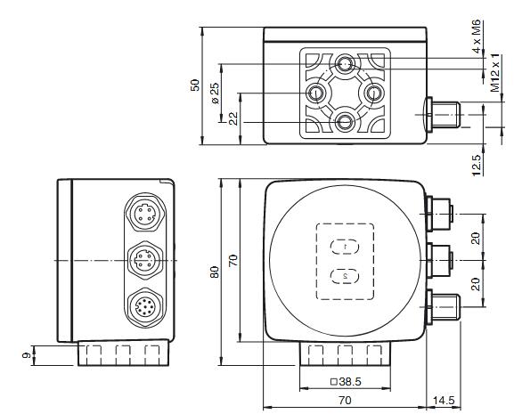 光学读码器 PCV80-F200-B17-V1D