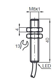 电感式传感器 NBB1，5-8GM40-Z0