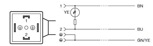 阀门连接器 VMA-2+P/L1-2M-PUR