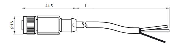 连接电缆 V15B-G-10M-PUR-ABG