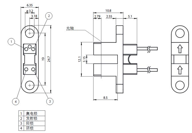 光电槽形传感器 GL3-U/153