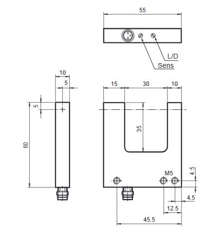 激光槽型光电传感器 GL30-LAS/32/40a/98a