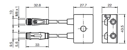 AS-Interface传感器/执行器模块 VBA-1E3A-M18-ZE/E2-V1