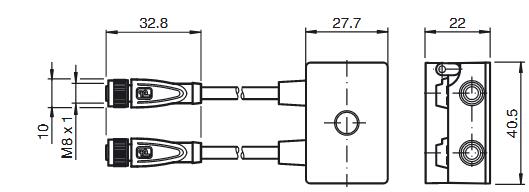 AS-Interface传感器/执行器模块 VBA-2E-G10-ZAL-1M-2V31-G