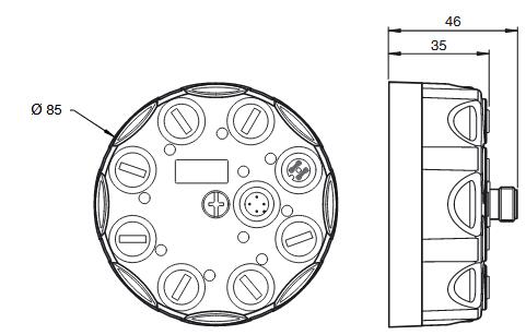 AS-Interface模拟模块 VBA-2E-G11-I/U/PT100-V1