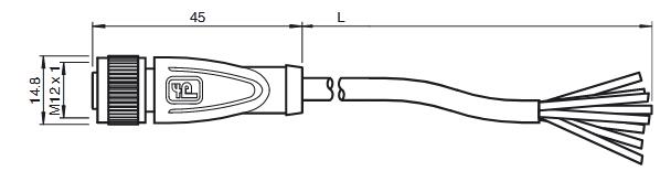 内螺纹连接器 V19-G-BK5M-PUR-U