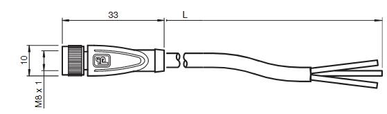 电缆连接器 V3-GM-10M-PUR