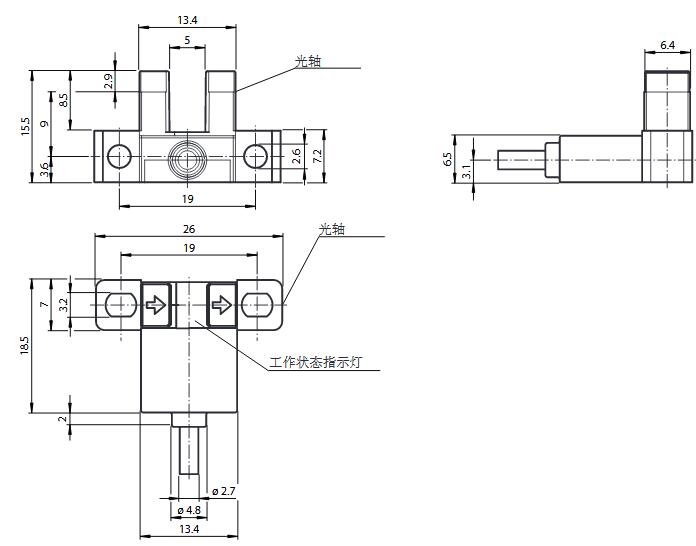 光电槽形传感器 GL5-L/43a/115