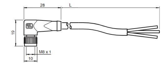 电缆连接器 V3-WM-2M-PUR