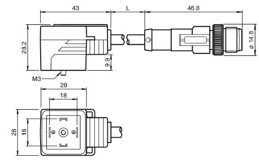 阀门连接器 VMA-2+P/Z2-15M-PUR-V1-G