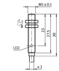 电感式传感器 NBB1-5GM30-E0-0，5M-Y248061