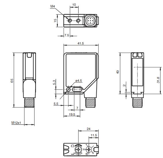 反射板型光电传感器 MLV12-54-G/30/124/126g