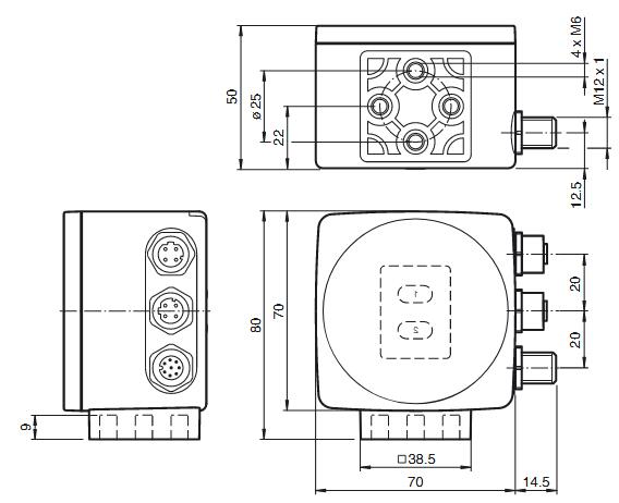 光学读码器 PXV100-F200-B17-V1D