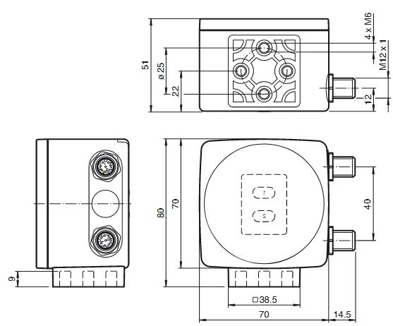 光学读码器 PXV100S-F200-SSI-V19