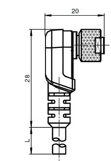 内螺纹连接器 V3-WM-5M-PUR