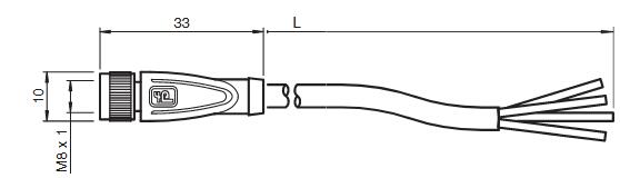 内螺纹连接器 V31-GM-2M-PVC