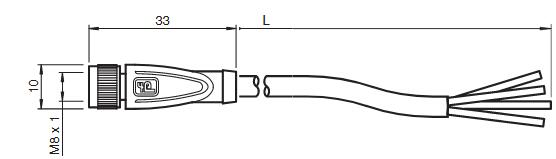 内螺纹连接器 V31-GM-5M-PVC