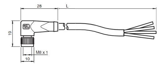 内螺纹连接器 V31-WM-2M-PUR